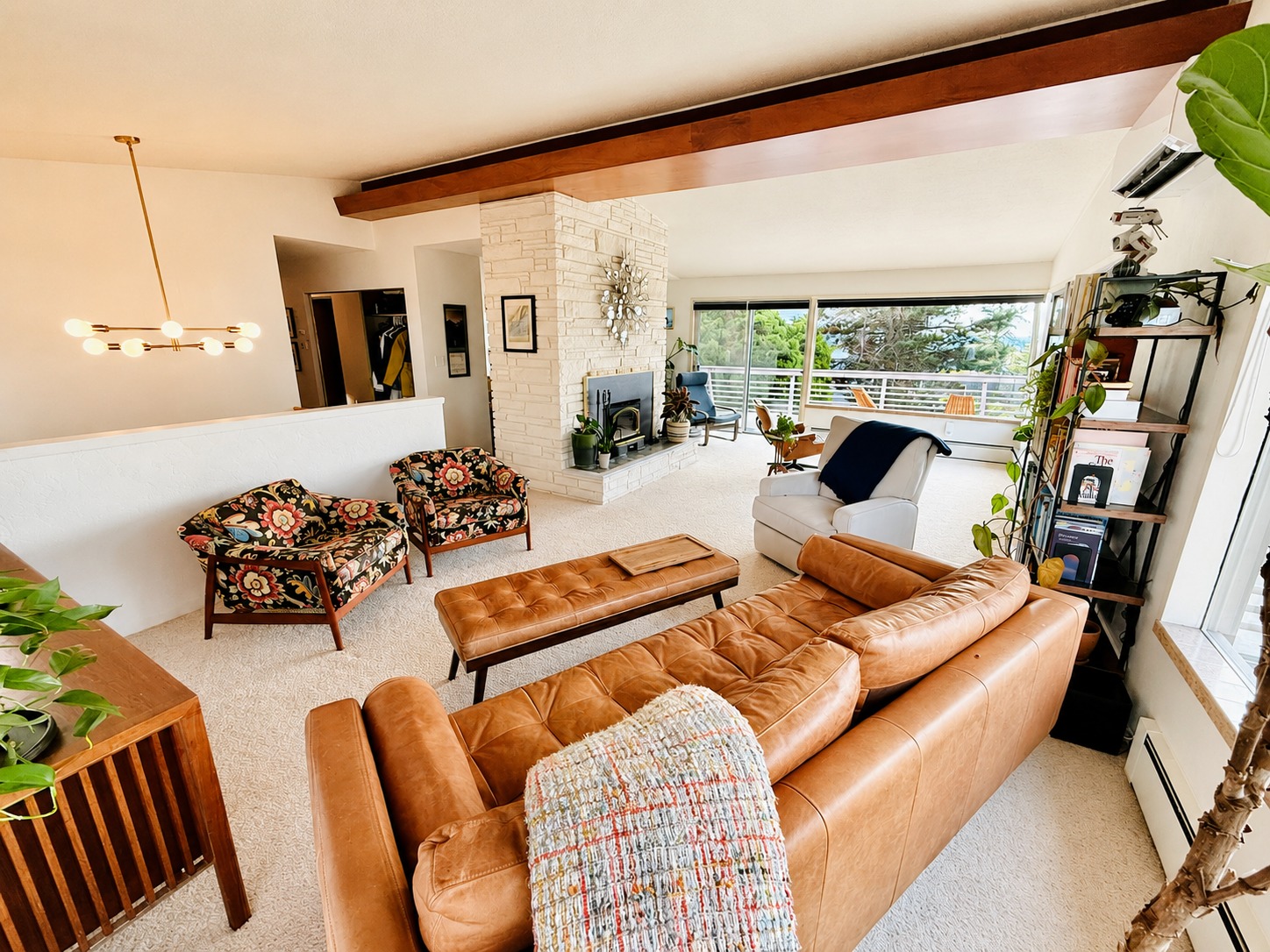 Living room, facing the hallway