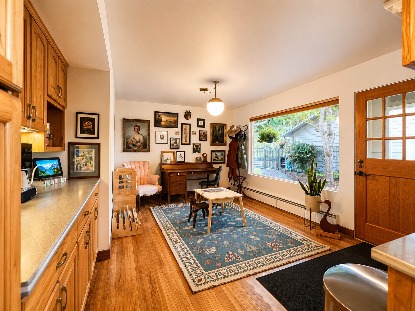 Office nook off the kitchen