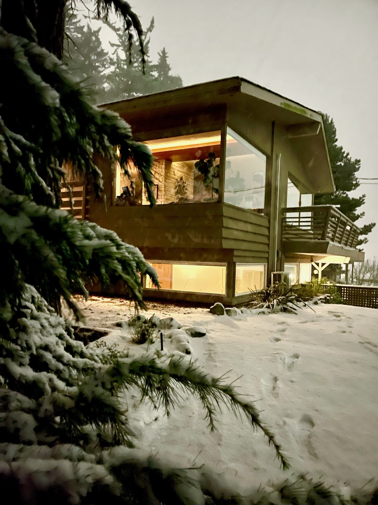 The house in snow